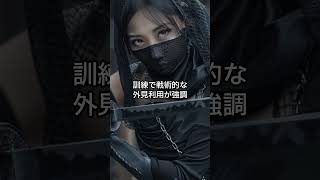 女性忍者くノ一になるための素質ベスト5: Top 5 Qualities to Become a Female Ninja Kunoichi #shorts