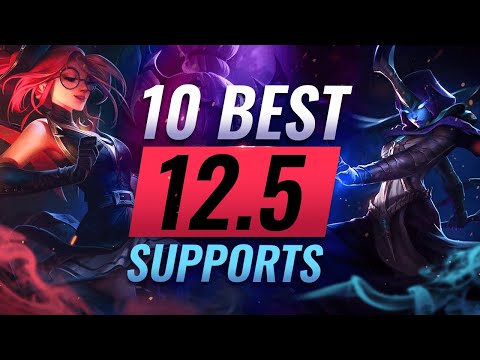 Top 10 SUPPORTS For Solo Queue in Patch 12.5 - League of Legends Season 12