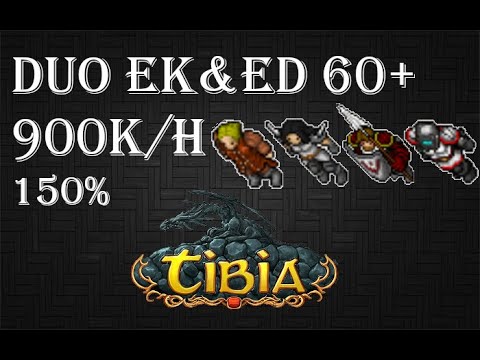 Tibia | Carlin Cults (Second Floor) | Duo EK&ED 60+ | 900k/h (150%) | 100 Charms