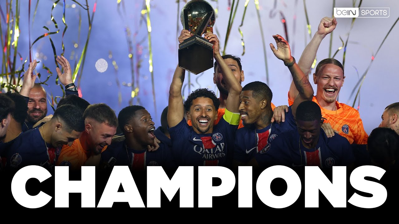 Le PSG SOULÈVE le trophée de CHAMPION de France