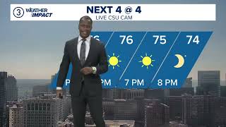 Cleveland weather:  Lots of sunshine on Friday with a brief shower possible