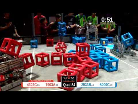 2015 VRC-MS Spir Q84 -  (4302C 2533B) 69-Spirit Div-VRC Middle School-VEX Worlds 2015