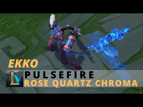 Pulsefire Ekko Rose Quartz Chroma - League Of Legends