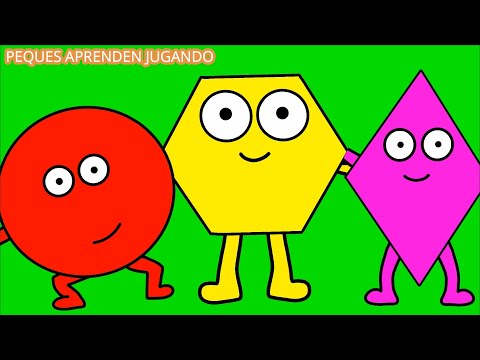 Las formas en inglés para niños  Shapes for kids  Video de Peques Aprenden Jugando