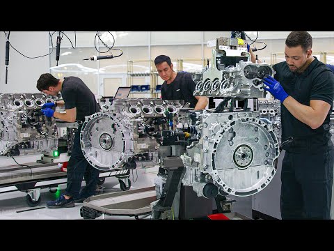 Inside Mercedes AMG V8 Engine Production in Germany
