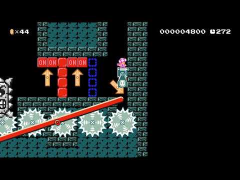House of thwomps by dave212 🍄 Super Mario Maker 2 #amh