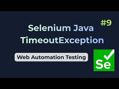 Timeoutexception Selenium Java