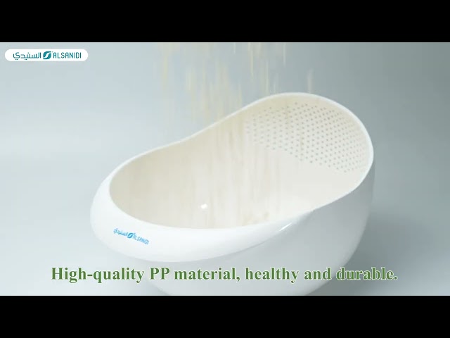 مصفاه ارز وخضروات بلاستيك 19.3*26.6*14.3 سم- تصفية سريعة وفعالة، سهلة التنظيف، حجم مناسب للاستخدام اليومي،ضمان سنتان