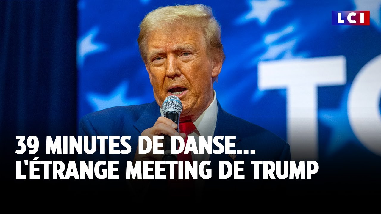 39 minutes de danse... l'étrange meeting de Donald Trump