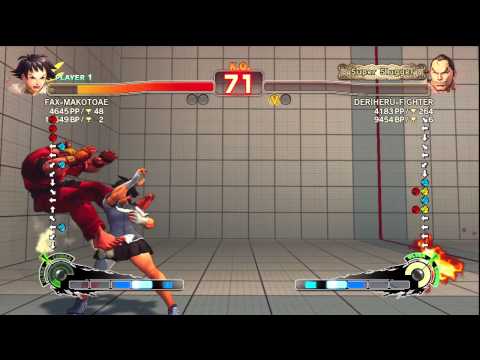 FAXgimoto [Makoto] vs. Deriherufustaa [Dan] | SSF4 Arcade Edition
