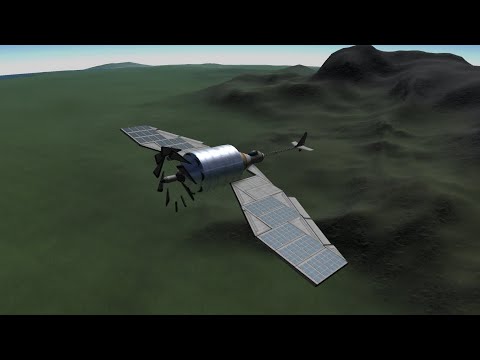 Rover Wheel Powered Solar Plane | Stock KSP