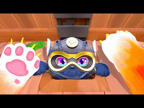 We Built the ULTIMATE Secret Base - I Am Cat VR (Multiplayer)