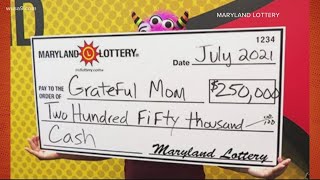 Mom of 5 wins $250,000 from Maryland Lottery