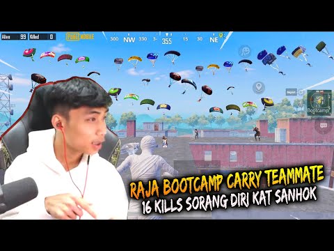 35 Kills 😱 Raja Bootcamp Carry Teammate 16 Kills Sorang Diri Kat Sanhok