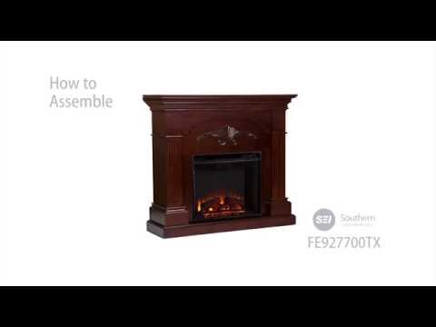 FE9277: Sicilian Harvest Electric Fireplace - Mahogany Assembly Video Video