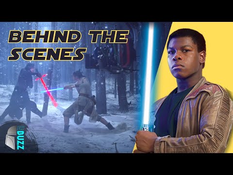 Kylo Ren vs Finn & Rey Behind the Scenes Edit | Star Wars: The Force Awakens Lightsaber Duel
