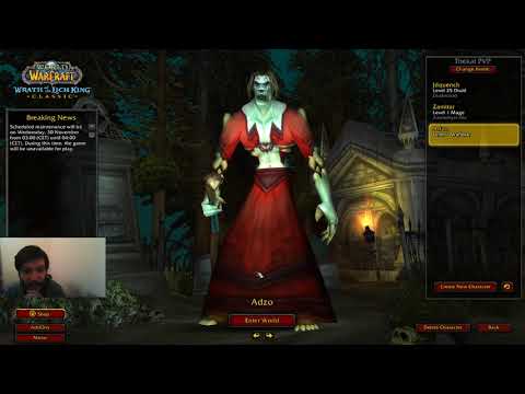 Wow WOTLK Classic Warlock playthrough - Part 1