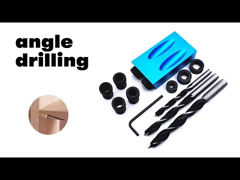 1x oder 2x 15-Grad-Winkelbohrer-Kit für Holz mit 6/8/10 mm-Bohrern, inkl. Versand - Second Medium