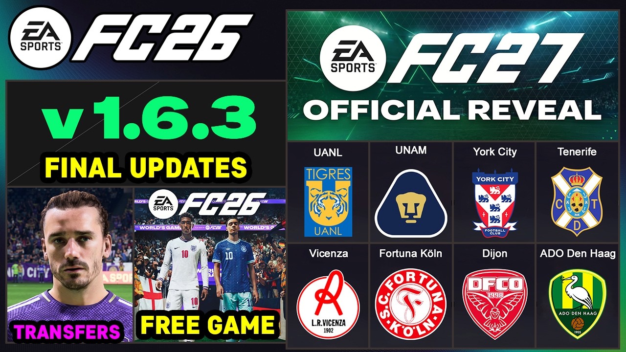 EA FC 26 NEW Updates - EA FC 27 NEW Official Reveal, Licenses & Additions ✅