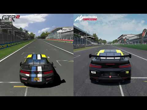 Modified GTR2 vs Assetto Corsa Competizione - Chevrolet Camaro GT4.R at Monza Circuit
