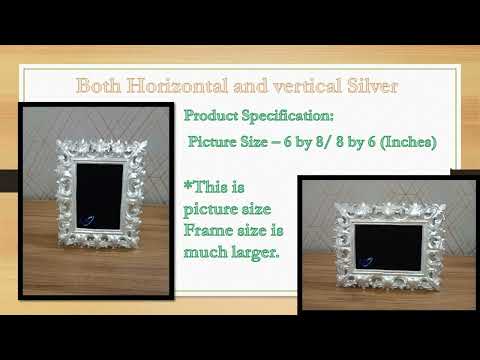 Horizontal And Vertical Silver Photo Frames