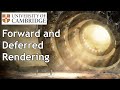 Forward And Deferred Rendering Cambridge Computer Science Talks