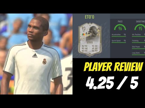 SAMUEL ETO’O (93) ICON MOMENTS ! PLAYER REVIEW | FIFA 22 ULTIMATE TEAM