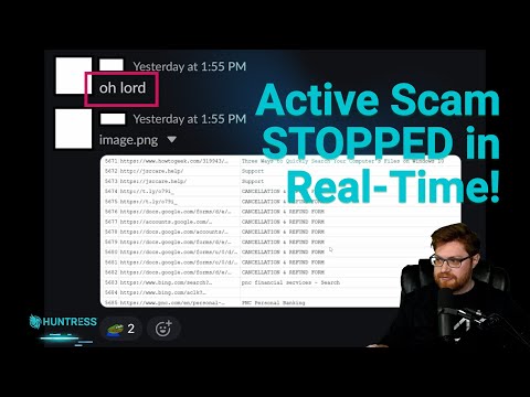 Active Scam Stopped in Real-Time! | Huntress Managed EDR Saves the Day
