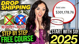 How To Start Dropshipping With $0 in 2025 (FREE COURSE) STEP BY STEP | NO Shopify