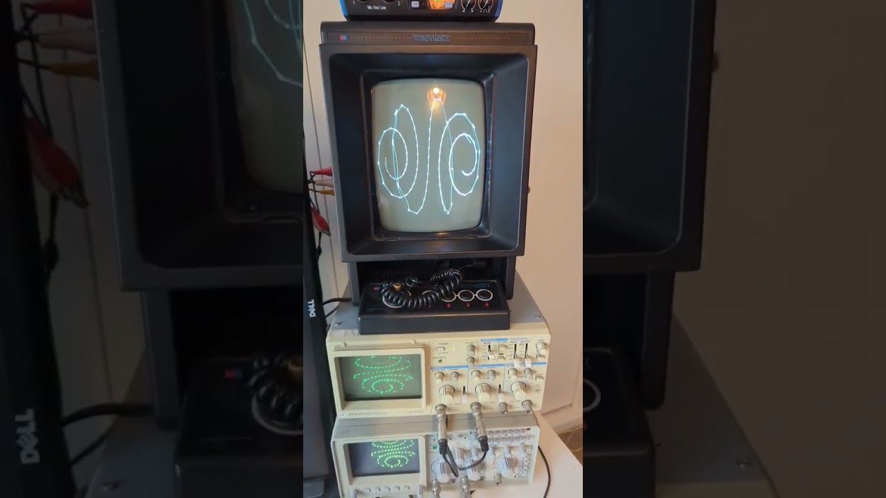 Audio Visualization on a 1970s Oscilloscope #oscilloscope #audio