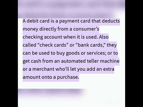 Debit card