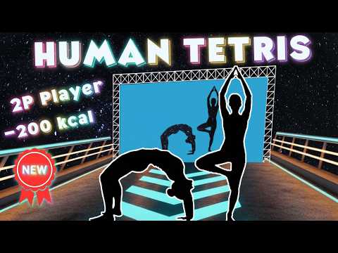 Human Tetris х 2 Player Co-op New Version | Immersive Interactive Warm Up | –200 kcal