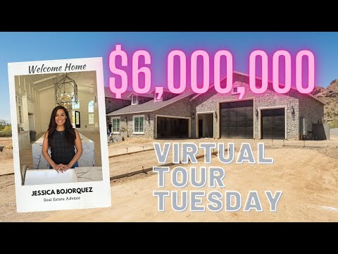 VTT | $6Million Grey Stone Manor |  Virtual Home Tour | Luxury Home | Phoenix Native Realtor