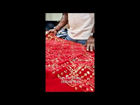 Swastik Puja Velvet Cloth for Temple, Festival, Table & Back Drop Decor video