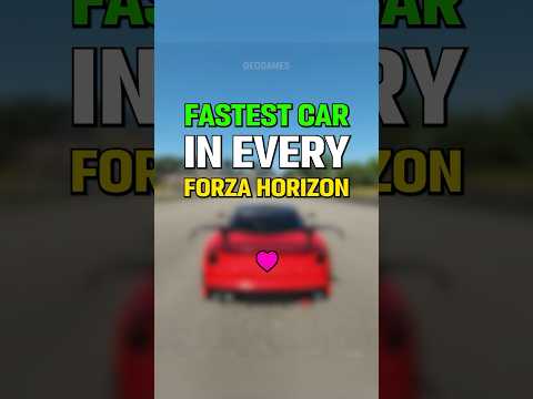 The FASTEST Car in EVERY Forza Horizon!
