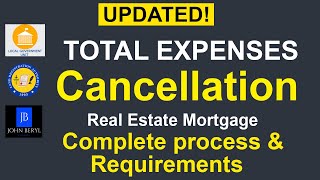 Updated [MAGKANO MAGASTOS] CANCELLATION OF Real Estate MORTGAGE ANNOTATION process expenses