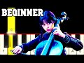 Wednesday Plays The Cello - Paint it Black (Rolling Stones)- Easy and Slow Piano tutorial - Beginner