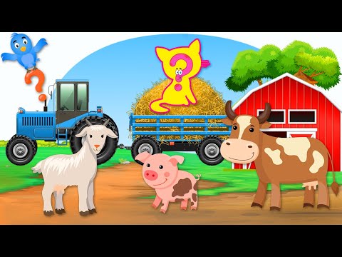 Animalele de la Ferma si Tractorul - Logica pentru copii mici