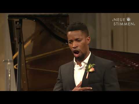 NEUE STIMMEN 2023 – Prizewinners concert: Sakhiwe Mkosana sings "Ich unglücksel'ger Atlas!"