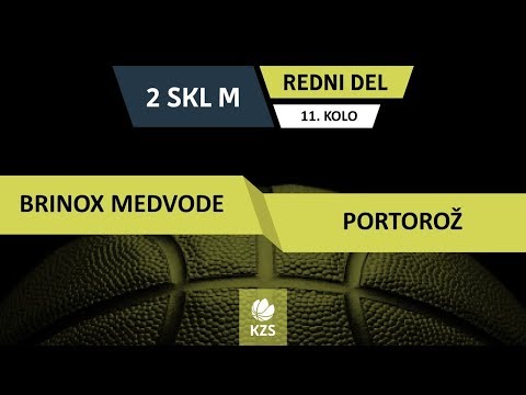Brinox Medvode : Portorož - 11. kolo - 2. SKL za moške - Sezona 2018/19