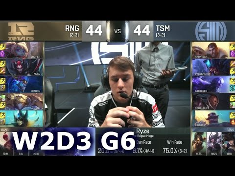 TSM vs RNG - Worlds 2016 W2D3 Group D | LoL S6 World Championship Week 2 Day 3 RNG vs TSM G2