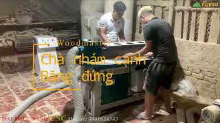 Máy chà nhám cạnh băng đứng Woodmaster WM-48H. Chà thẳng 1200mm