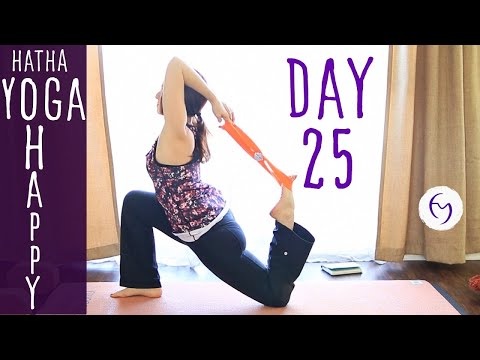 40 Minute Hatha Yoga Happiness: Plan Some Fun with Friends Day 25 | Fightmaster Yoga Videos thumbnail