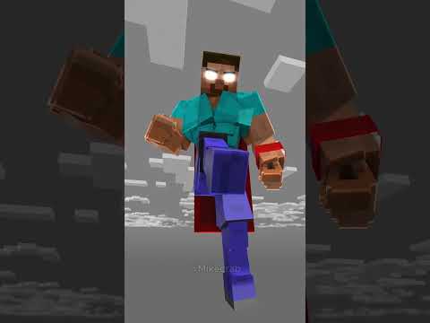 Zombie Becomes Muscle Herobrine and Defeats Wither Storm!