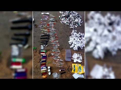 Horror as huge haul of drug paraphernalia found near school | ITV News