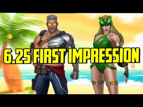 Cable & Enchantress Summer Days Uniforms 6.25 First Impression - MARVEL Future Fight
