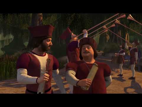 Shrek trumpet scene, but with original theme playing | Enough Reggie