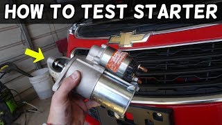 HOW TO TEST STARTER ON CHEVROLET GM GMC CADILLAC BUICK  HOW TO KNOW IF STARTER IS BAD