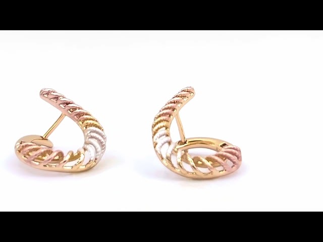 حلق ليان - مطلي بالذهب عيار 21k