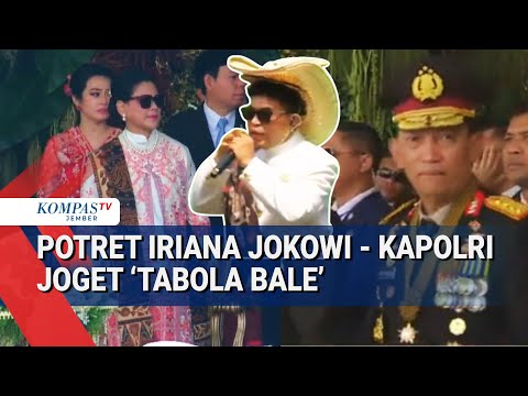 Bergoyang! Iriana Jokowi - Kapolri Asyik Joget Lagu ‘Tabola Bale’ di HUT RI